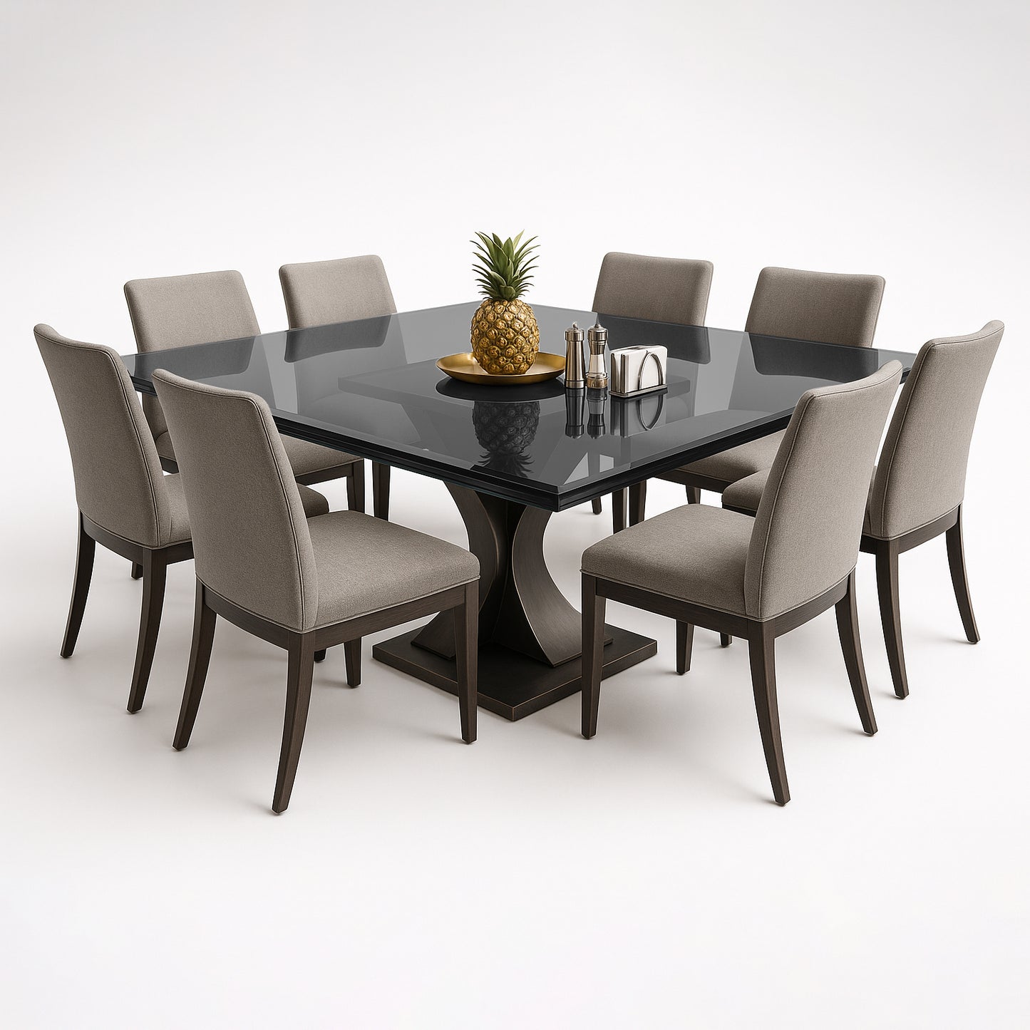 Cubierta Cuadrada Vidrio Ahumado Templado 140x140cm