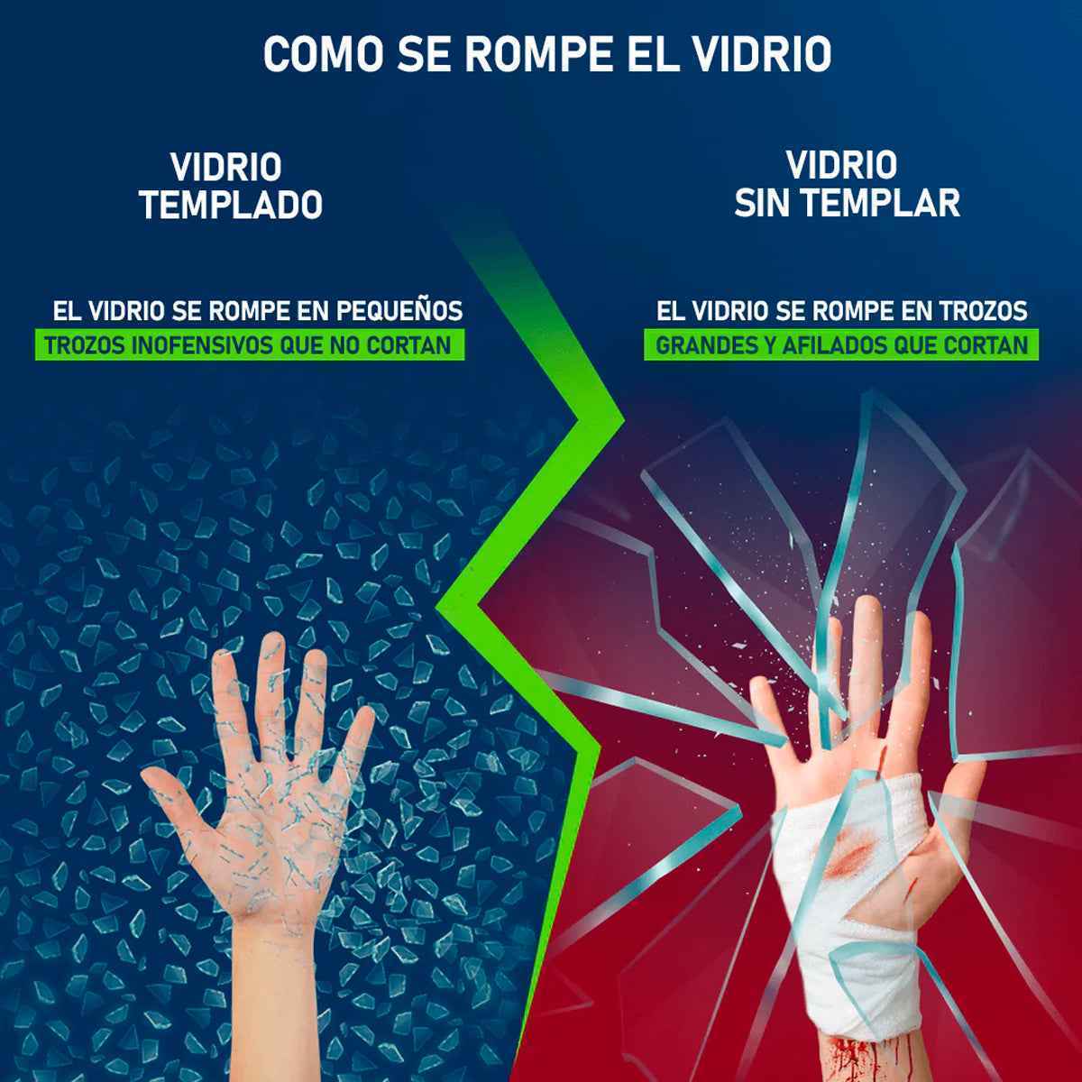 Cubierta Cuadrada de Vidrio Ahumado Templado para Mesa 80 x 80 cm