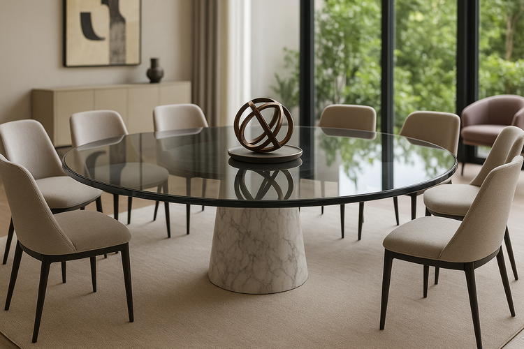 Cubierta Circular Vidrio Templado Ahumado - VitroTemp