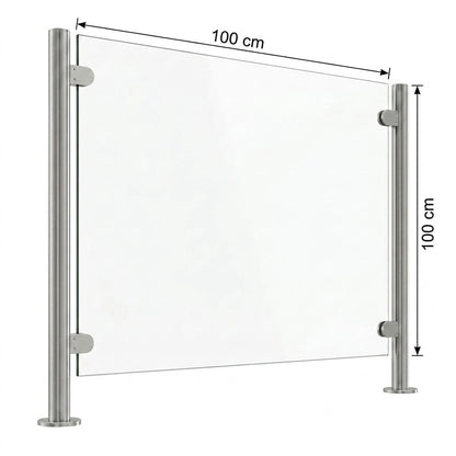 Vidrio Templado Claro para Barandal 10 y 12mm | VitroTemp