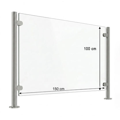 Vidrio Templado Claro para Barandal 10 y 12mm | VitroTemp