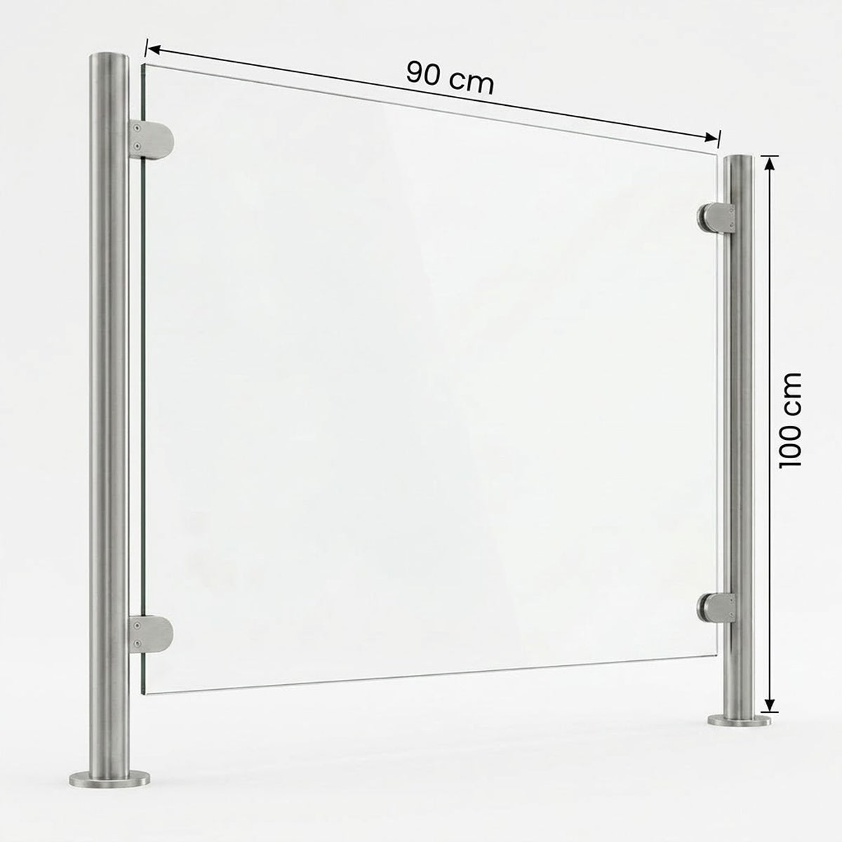 Vidrio Templado Claro para Barandal 10 y 12mm | VitroTemp