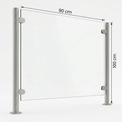 Vidrio Templado Claro para Barandal 10 y 12mm | VitroTemp