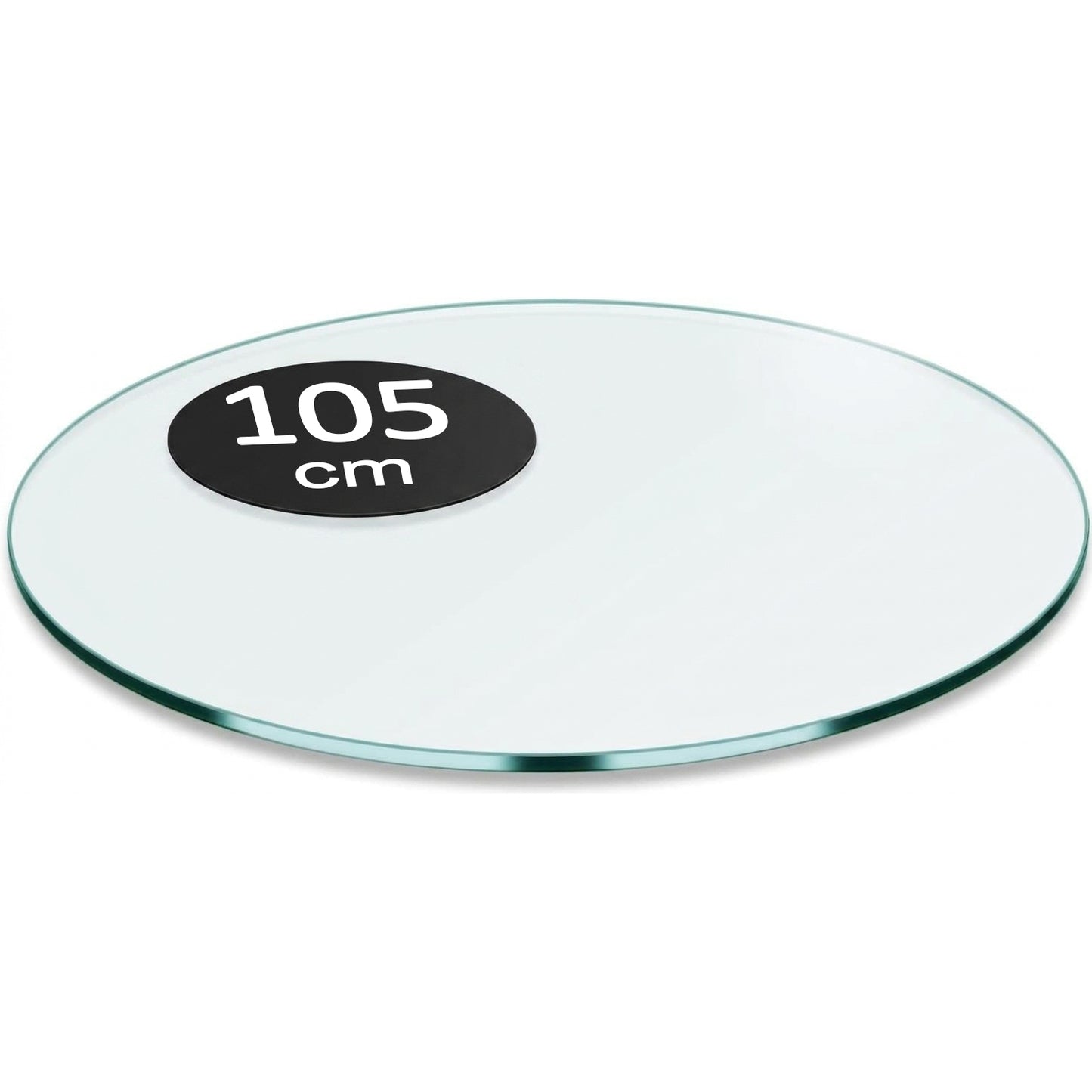 Cubierta Circular Vidrio Claro Templado 105cm Diámetro