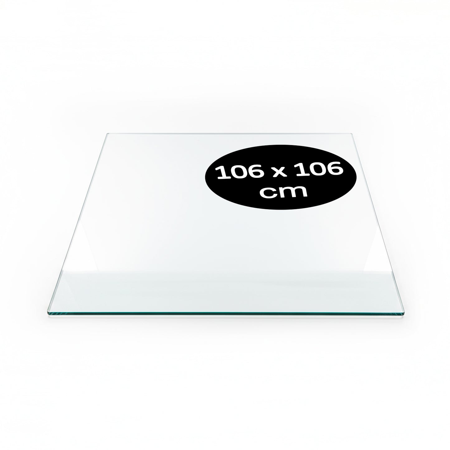 Cubierta Cuadrada Vidrio Templado Claro 106x106cm