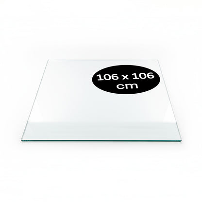Cubierta Cuadrada Vidrio Templado Claro 106x106cm