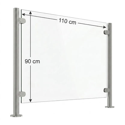 Vidrio Templado Claro para Barandal 10 y 12mm | VitroTemp