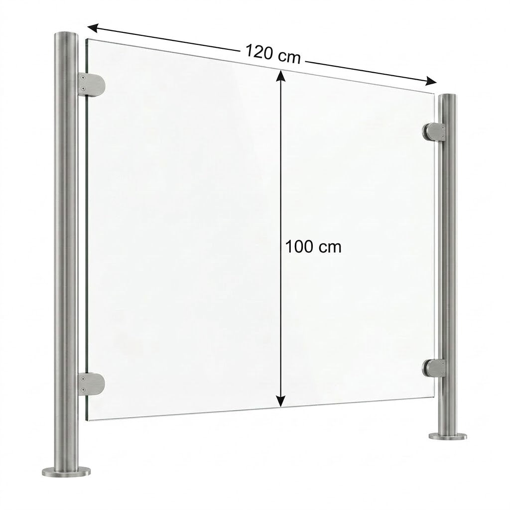 Vidrio Templado Claro para Barandal 10 y 12mm | VitroTemp