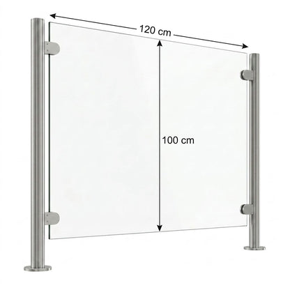 Vidrio Templado Claro para Barandal 10 y 12mm | VitroTemp