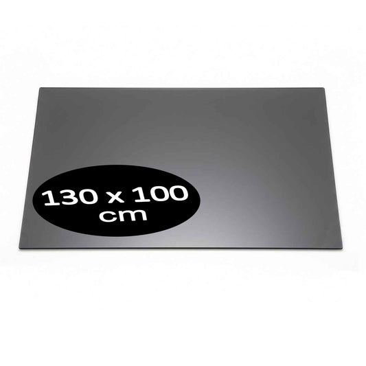 Cubierta Rectangular Vidrio Templado Ahumado 130x100cm