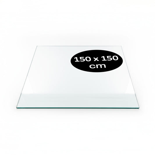 Cubierta Cuadrada de Vidrio Templado Claro 150x150cm