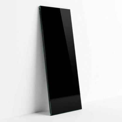 Cubierta Vidrio Templado Pintado Negro Absoluto Arquitectónico 180x40 cm