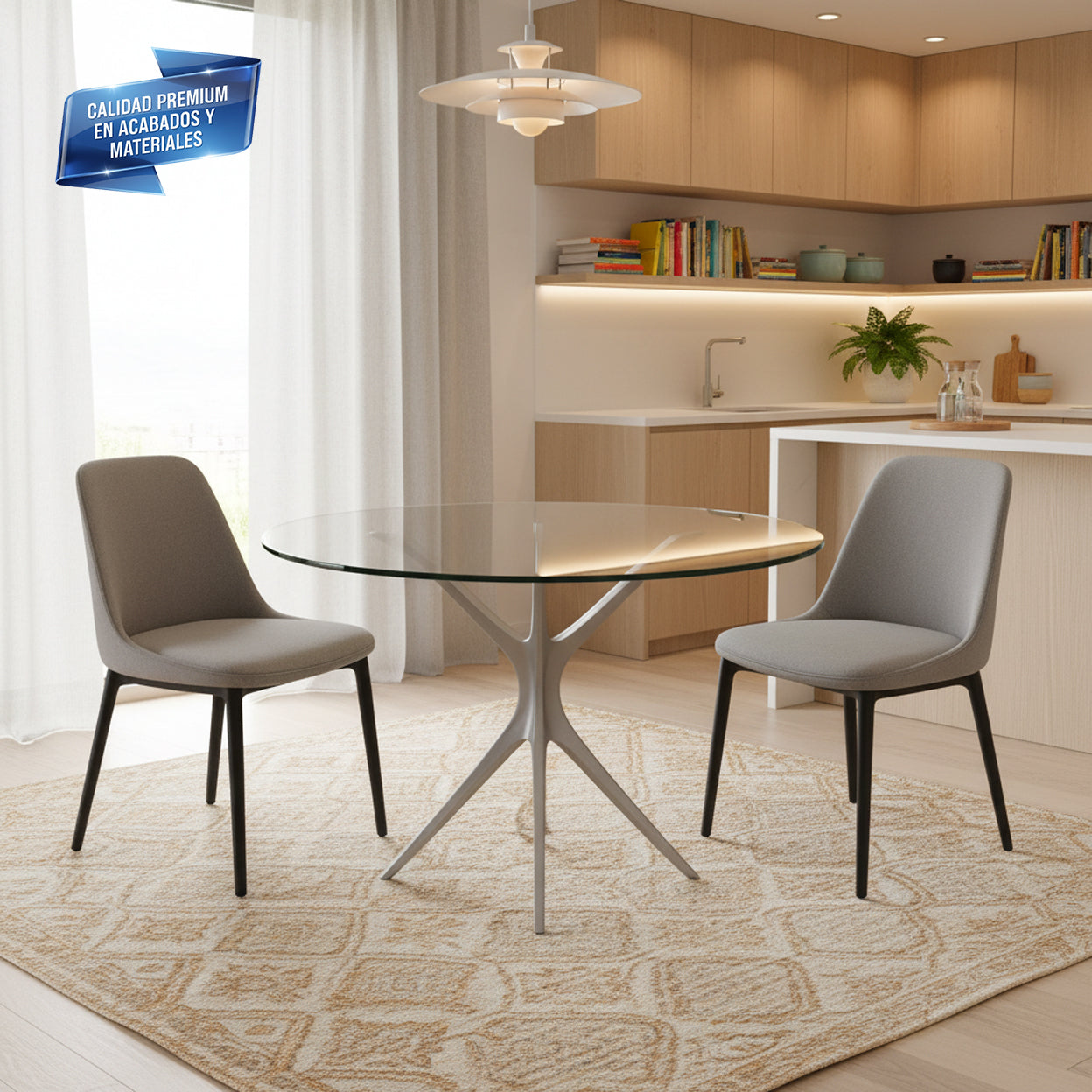 Cubierta Circular Vidrio Claro Templado 70cm Diámetro