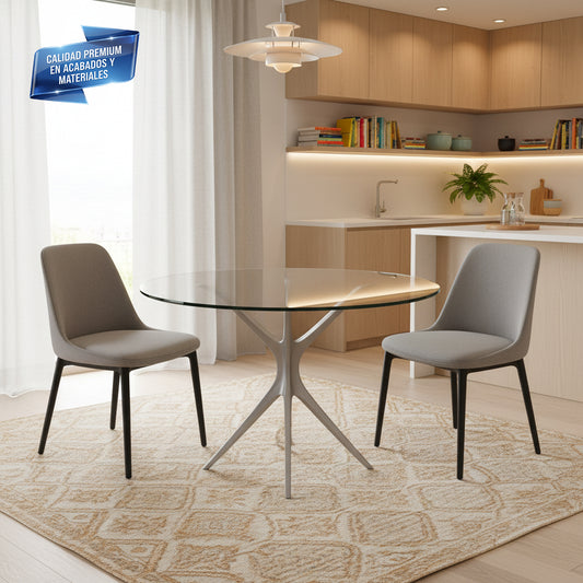 Cubierta Circular Vidrio Claro Templado 70cm Diámetro