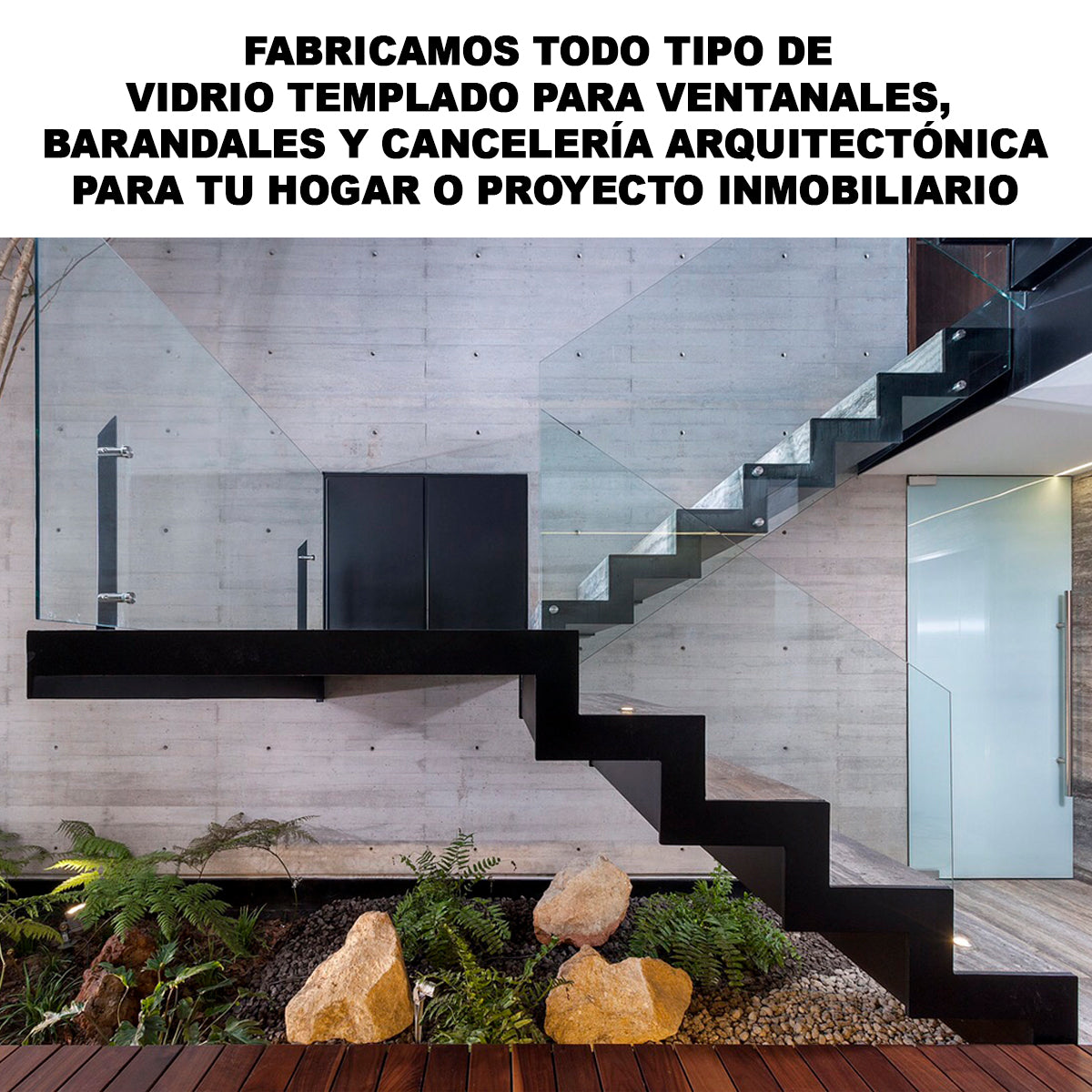 Vidrio Templado Claro para Barandal 10 y 12mm | VitroTemp