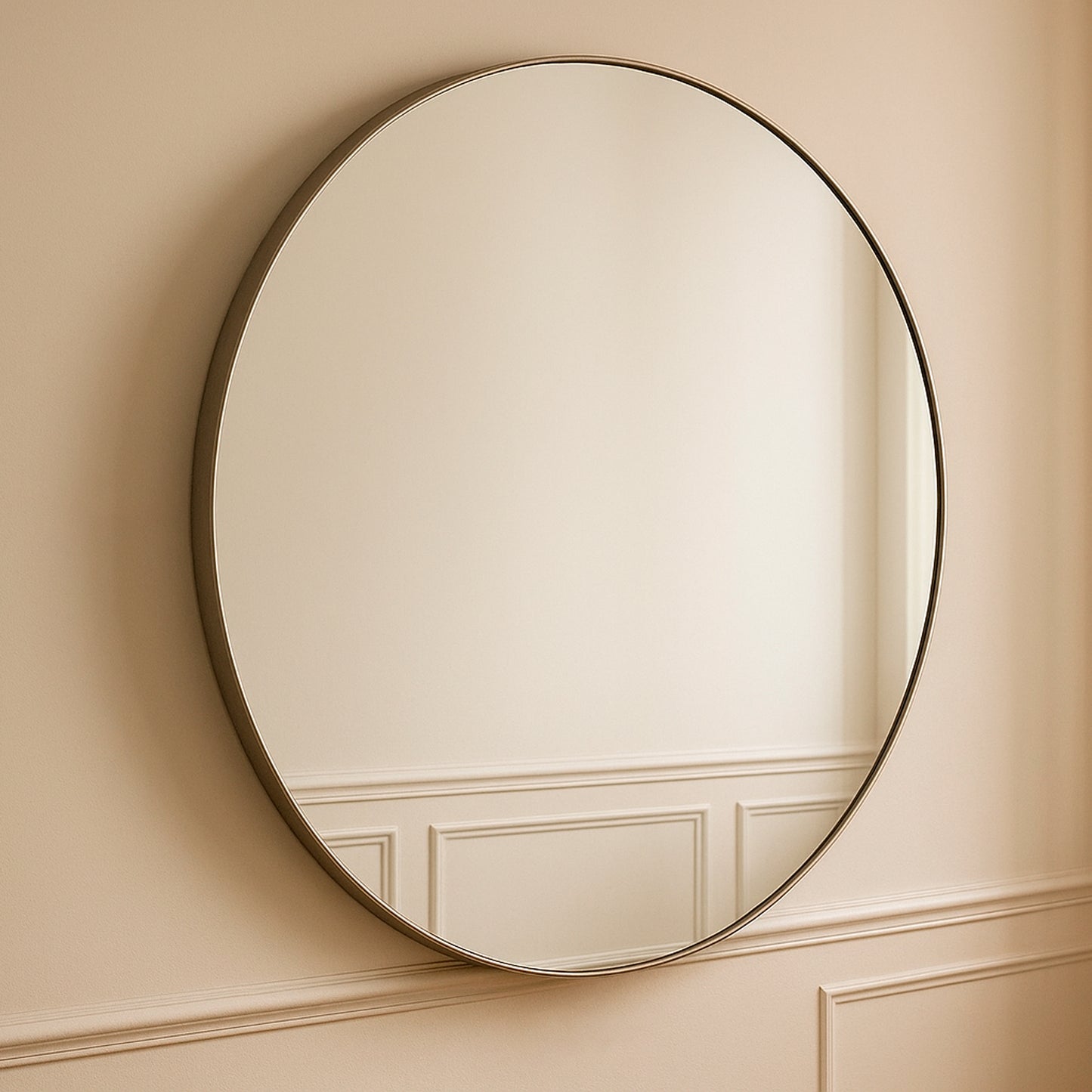 Espejo Circular Minimalista Premium Sin Bastidor