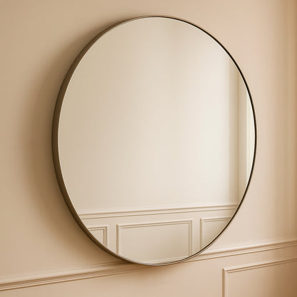 Espejo Circular Minimalista Premium Sin Bastidor