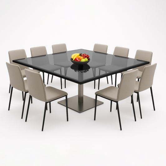 Cubierta Cuadrada Vidrio Ahumado Templado 150x150cm