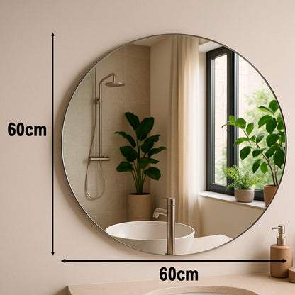 Espejo Circular Minimalista Premium Sin Bastidor