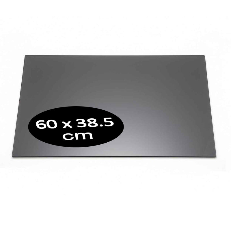 Cubierta Rectangular Vidrio Templado Ahumado 60x38.5cm