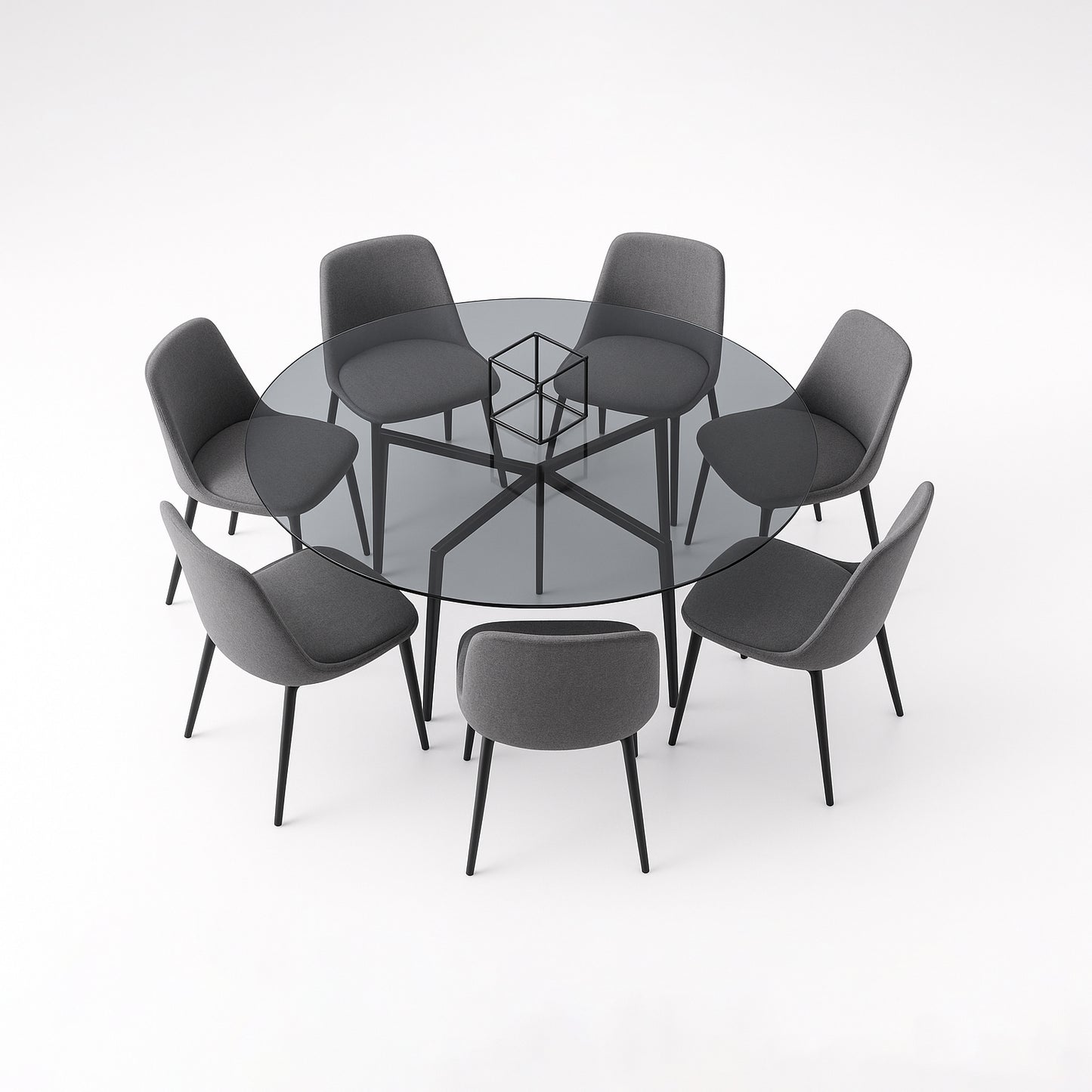 Cubierta Circular Vidrio Ahumado Templado 140cm Diámetro