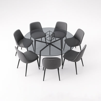 Cubierta Circular Vidrio Ahumado Templado 140cm Diámetro