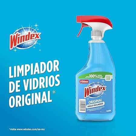 Limpiavidrios Windex Original 5 Litros con Atomizador de 946ml Rellenable