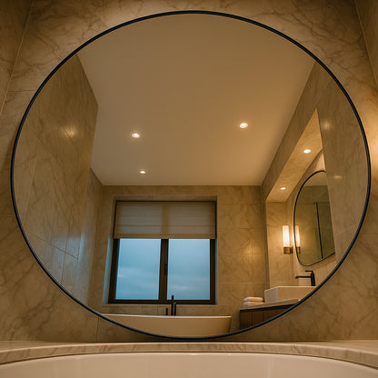 Espejo Circular Minimalista Premium Sin Bastidor