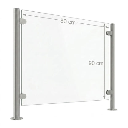 Vidrio Templado Claro para Barandal 10 y 12mm | VitroTemp