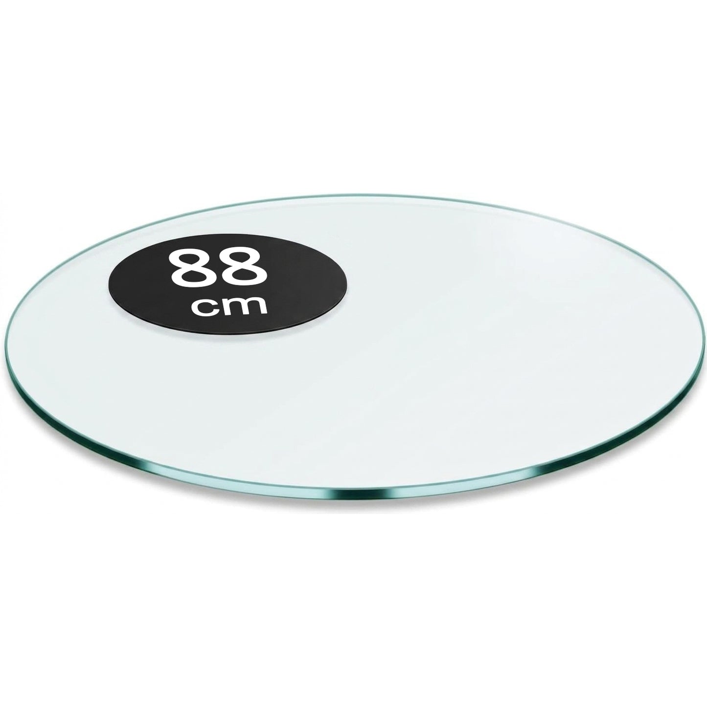 Cubierta Circular Vidrio Claro Templado 88cm Diámetro