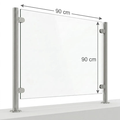 Vidrio Templado Claro para Barandal 10 y 12mm | VitroTemp