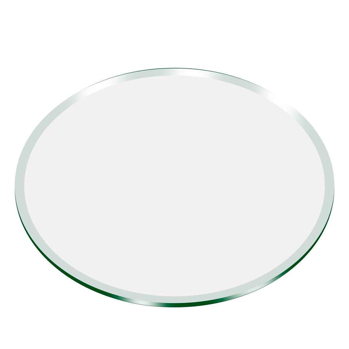 Cubierta Circular Vidrio Templado Claro 60cm Diámetro