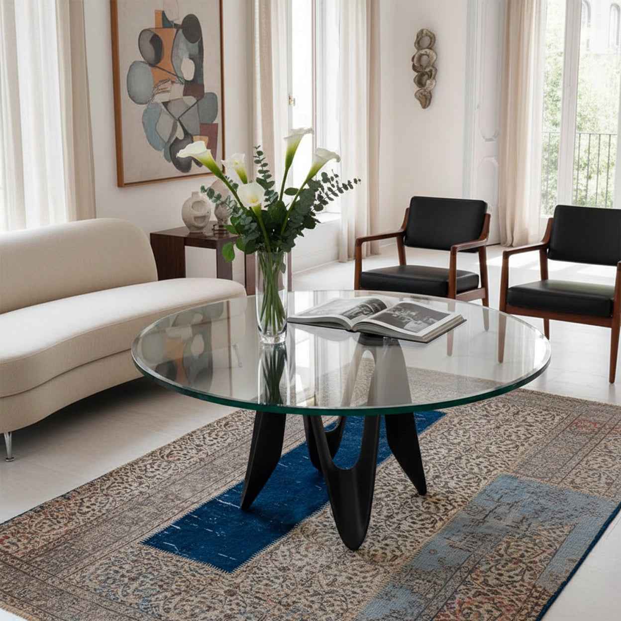 Cubierta Circular Vidrio Templado Claro 60cm Diámetro