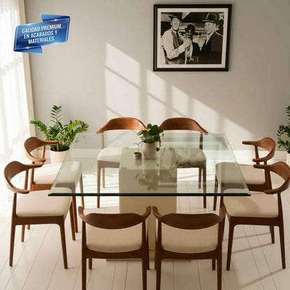 Cubierta Cuadrada de Vidrio Templado Claro 170x170cm