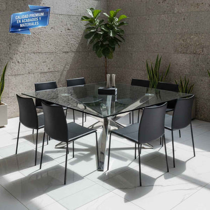 Cubierta Cuadrada de Vidrio Templado Claro 170x170cm