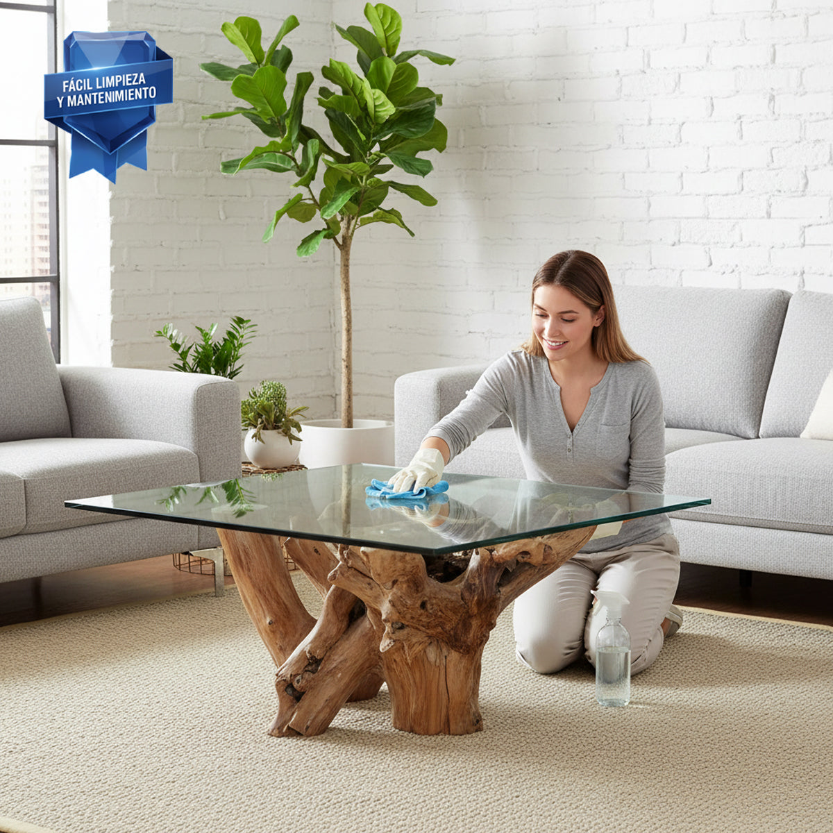 Cubierta Cuadrada de Vidrio Templado Claro - VitroTemp