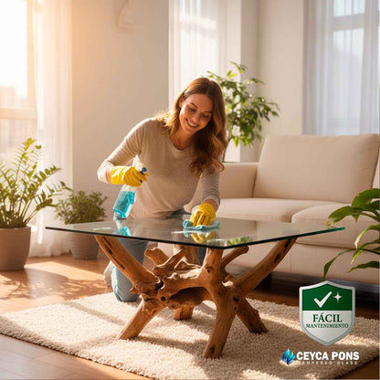 Cubierta Cuadrada Vidrio Templado Claro 60x60cm