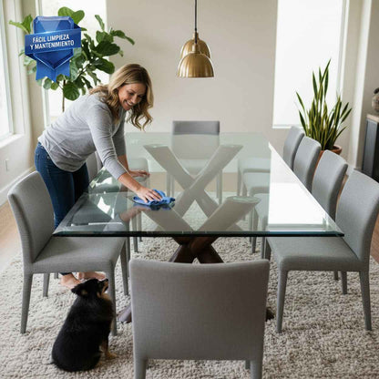 Vidrio Templado Claro Rectangular Para Mesa 252 x 120 cm