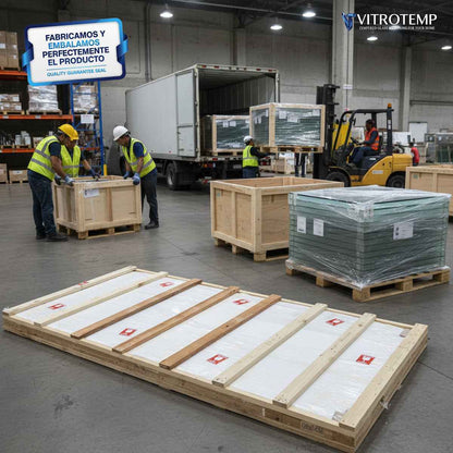 Vidrio Templado Rectangular Claro Para Mesa 120 x 100 cm