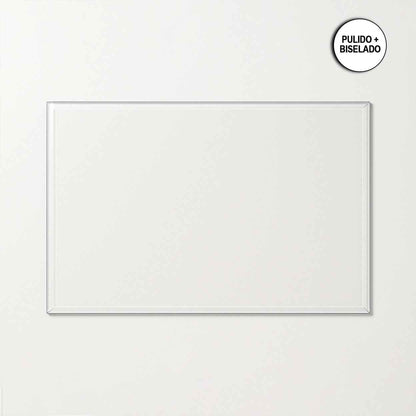 Cubierta Rectangular Vidrio Claro Templado Canto Biselado - VitroTemp