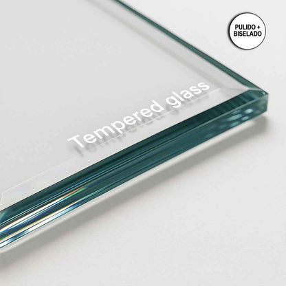 Cubierta Rectangular Vidrio Claro Templado Canto Biselado - VitroTemp