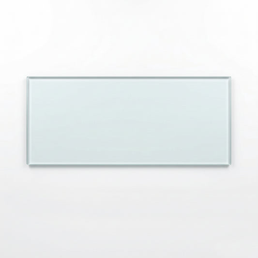 Cubierta Rectangular Vidrio Claro Templado 115x40cmm