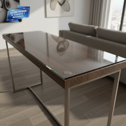 Cubierta Rectangular Vidrio Claro Templado 115x40cmm