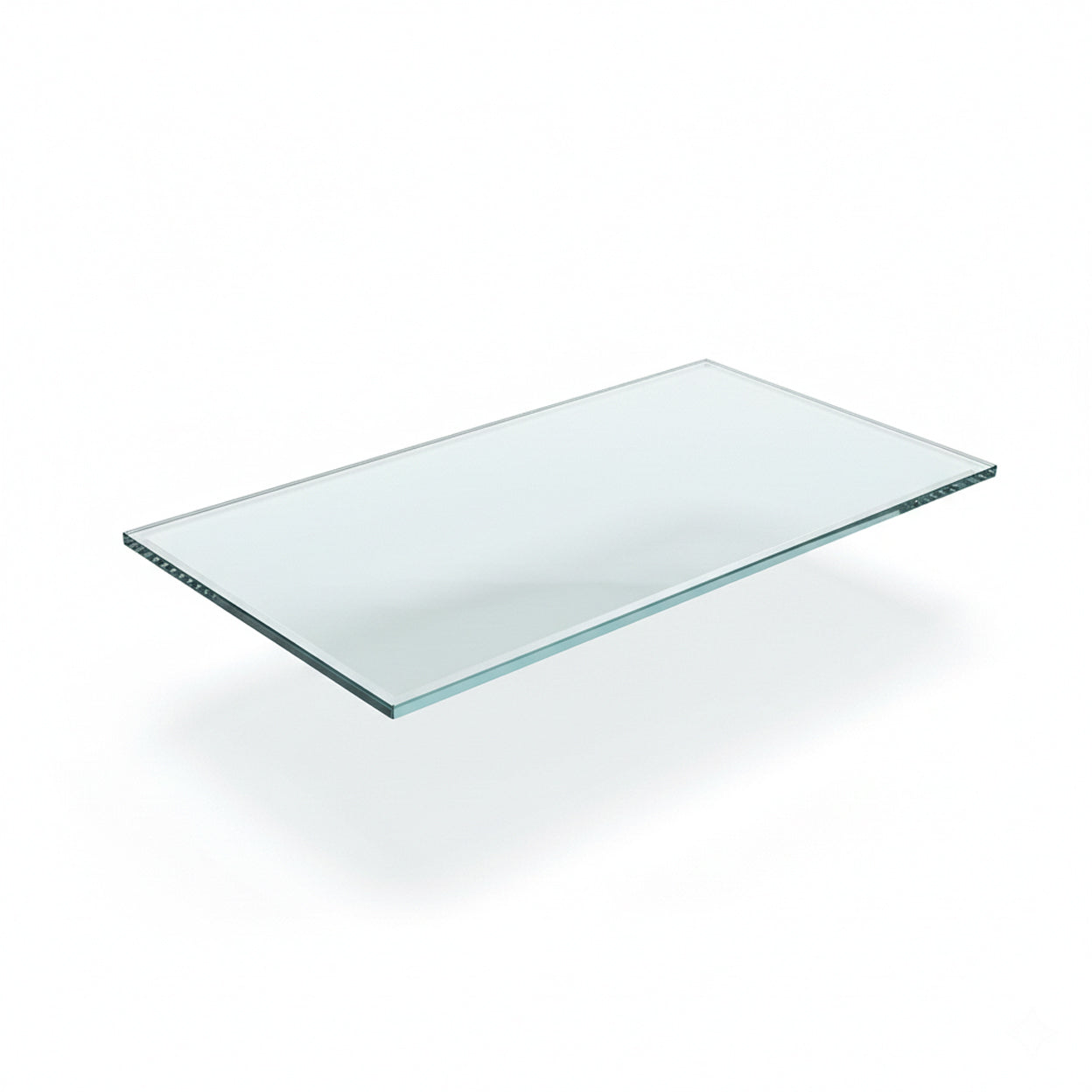 Cubierta Rectangular Vidrio Claro Templado 120x45cm