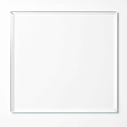 Cubierta Cuadrada Vidrio Claro Templado acabado biselado 1" - VitroTemp