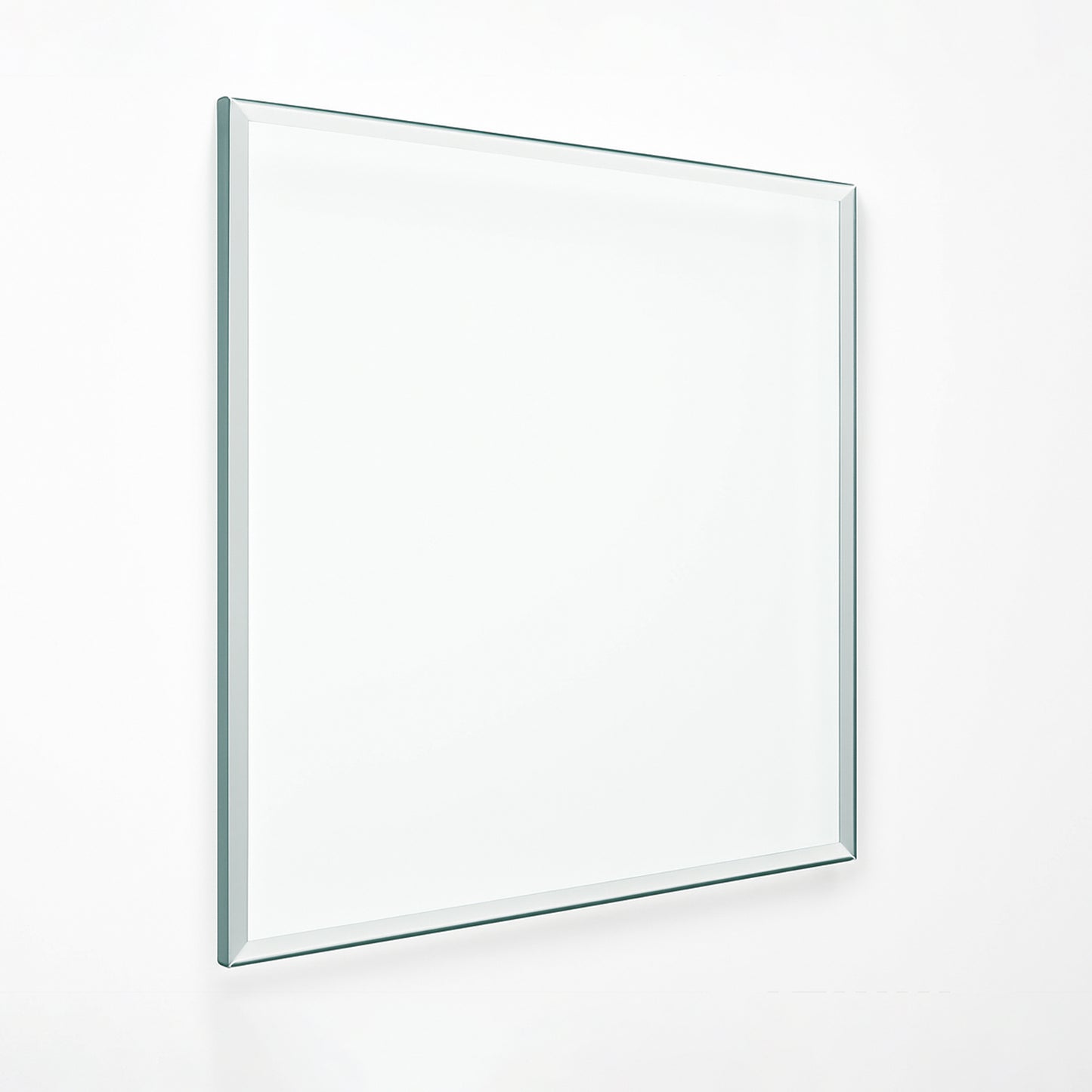 Cubierta Cuadrada Vidrio Claro Templado acabado biselado 1" - VitroTemp