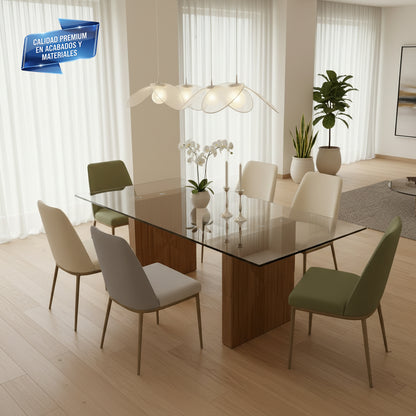 Cubierta Rectangular Vidrio Claro Templado 150x90cm