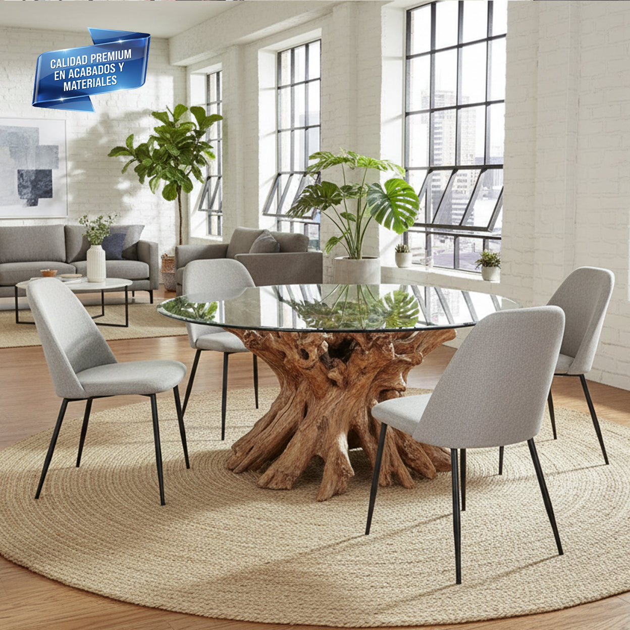 Cubierta Circular Vidrio Claro Templado 106cm Diámetro