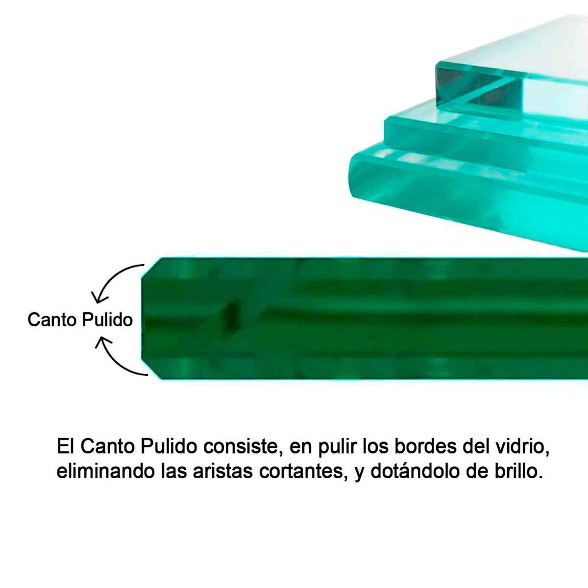Cubierta Rectangular Vidrio Claro Templado 70x61cm
