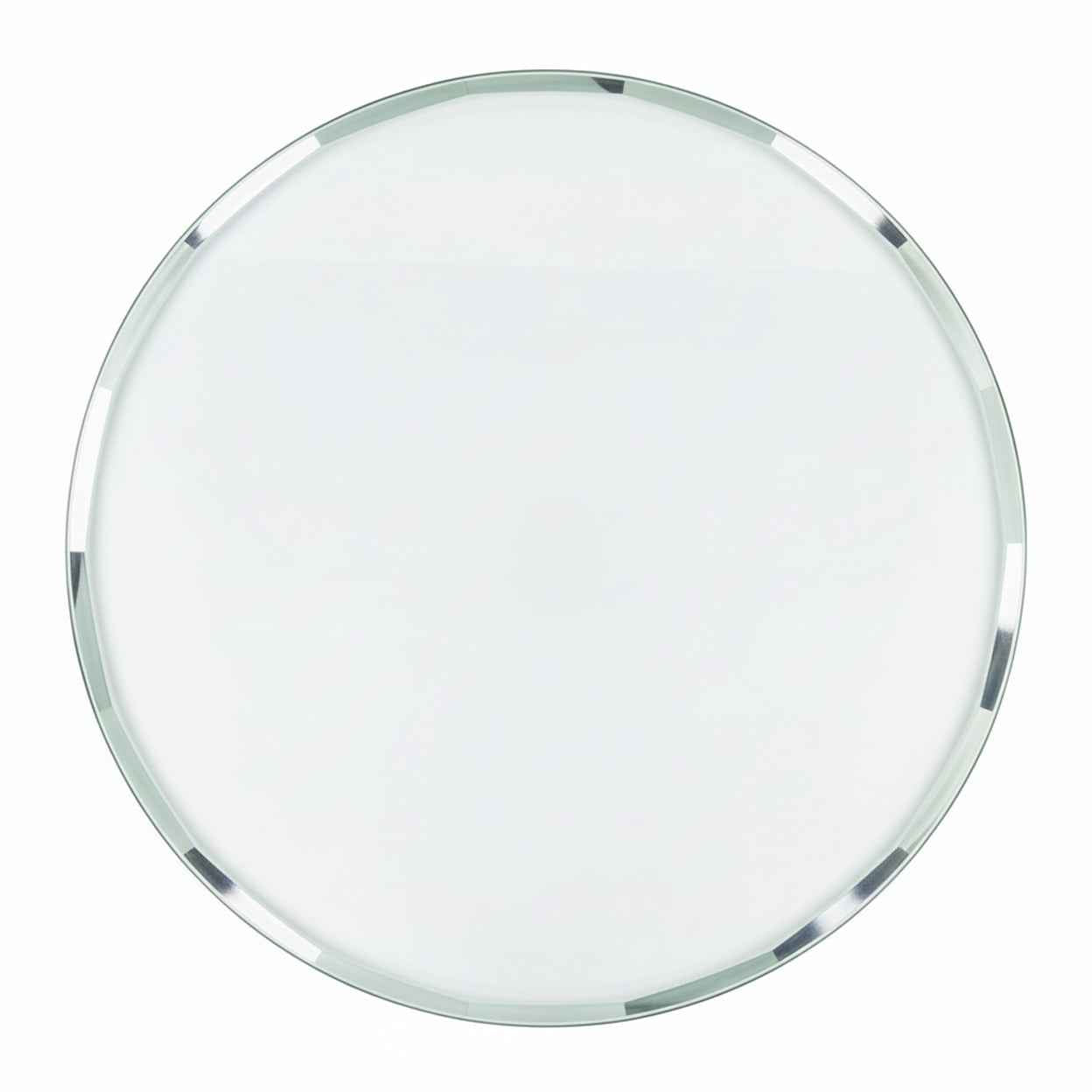 Cubierta Circular Vidrio Claro Templado Acabado Biselado 1" - VitroTemp